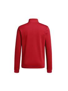 Adidas Entrada 22 Kid's Half Zip Training Top Red - Power Red - View 2