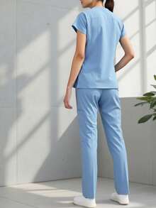 HYGEA MEDICAL UNIFORMS HYGEA HANNIA 防漏外科睡衣 - Azul Cielo - 查看 2