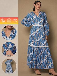 SHEIN LUNE Trang phục Valentine cỡ lớn cho nữ, Trang phục thường ngày mùa xuân, Trang phục maxi mùa thu và đông thoải mái, Trang phục mùa hè cho nữ, Trang phục Valentine cho nữ, Trang phục đi nghỉ mát cho nữ, Váy đi biển cho nữ, Áo dài tay in hoa, Trang phục mùa đông cho nữ, Váy maxi cổ chữ V mùa đông cho nữ, Trang phục ngày lễ cho nữ, Trang phục hóa trang, Váy dài kiểu búp bê, Trang phục đi chơi phong cách thường ngày, Trang phục giáo viên, Váy dài cỡ lớn, Váy maxi đi chơi, Váy mùa hè cho nữ, Váy nữ, Váy đi biển cho nữ, Váy ngủ cho nữ, Trang phục Valentine cho nữ, Trang phục đi nghỉ mát cho nữ, Váy đi biển cho nữ, Váy dài, Váy Boho, Váy maxi Boho tay dài, Trang phục thường ngày - Màu xanh lam - Xem 4