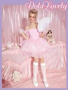 Dola Lovely 女士蝴蝶结玛丽珍鞋，圆头扣带粗跟浅口鞋，时尚百搭白色鞋子 - 白色 - 查看 2