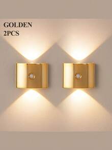 LED Smart Sensor Wall Lamp , Indoor Motion Sensor Wall Lamp, Wireless LED Wall Light, Battery-Powered Night Light, Adhesive Design, Rotatable, Portable, Easy To Install, Adjustable Color Temperature And Brightness, Suitable For Hallways, Bathrooms - Multicolor - View 20