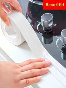 Waterproof Seal Tape (1/3/5M) - Self-Adhesive Caulk Tape For Bathtub, Sink & Wall Gaps - Bathroom & Kitchen Sealant Strip - White - View 5
