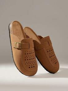 Solecia Chaussures plates, décontractées et confortables à motif géométrique pour femmes - Bronze - Voir 6
