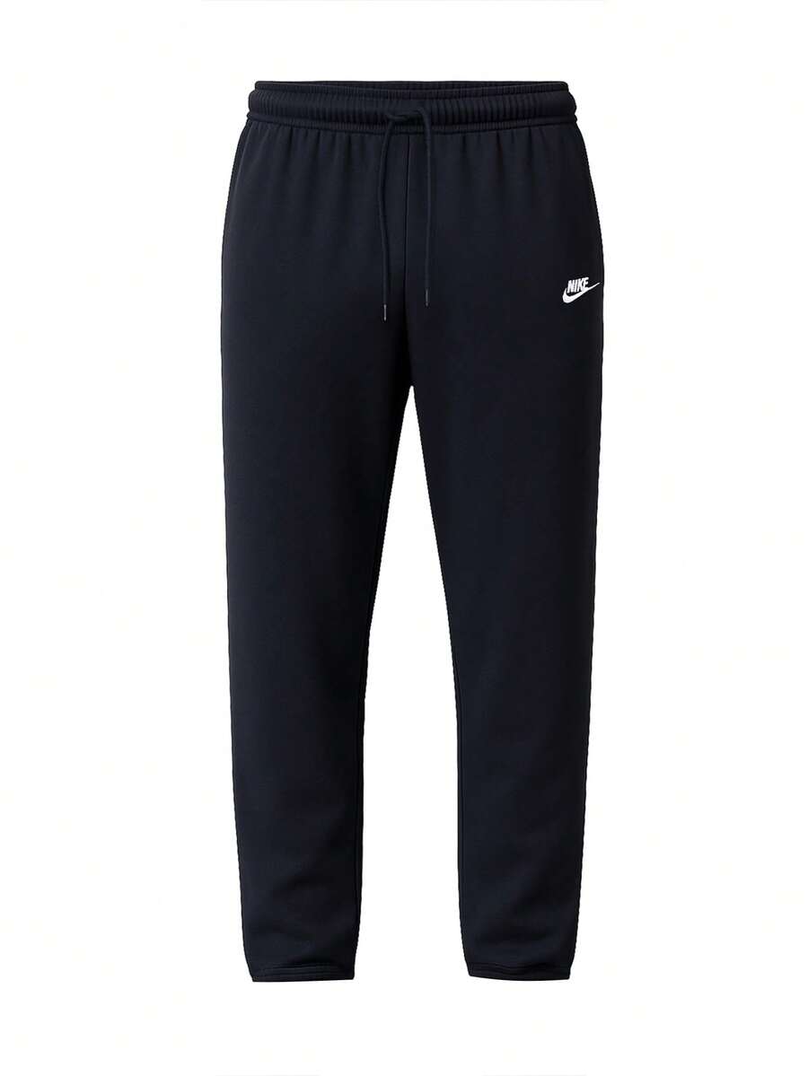 Nike Club Men's Sweatpants Black - Black/White - View 1