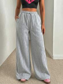 SHEIN Tall 女士宽松版型前缝细节运动裤