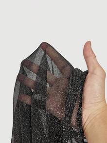 SHEIN MOD 2pcs Women's Sexy Sheer Semi-See-Through Fitted Long Sleeve Top,Country Outfits,Beach Vacation Wear,Tea Party ,Modest ,Prom Top,Cute Tops,Valentine's Day,Club Outfit,Tank Top,Summer Outfit For Women,Spring Break Outfits,Sparkly Tops, Carnival Costume Long Sleeve Tops - Multicolor - View 9