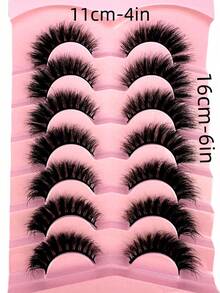 Hot 7 For Cat Eye Lashes 3D Mink Lashes – Soft, Plump, Delicate, Natural, Crossed Lashes – Extendable, Reusable, Mink Lashes. - Cat Eye Lashes - View 3