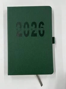 2026 New Calendar Log Self Discipline Check In Time Management One Page One Day 365 Days Plan Book Comes With 5 Plan Stickers A5 Plan Notebook Learning Start Gift Suitable For Work And Study, School Supplies,Back To School