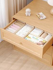 1 chiếc hộp đựng quần áo, hộp đựng đồ lót, hộp đựng quần áo và tất, hộp đựng đồ lót, hộp đựng có thể gấp gọn, hộp chia ngăn quần áo, hộp phân loại có thể giặt, hộp đựng ngăn kéo, hộp đựng vải, lấy đồ chỉ bằng một cú nhấp chuột, gọn gàng và ngăn nắp, hộp đựng tiện lợi, hộp đựng đồ lót, hộp đựng tủ quần áo. - Màu be - Xem 10