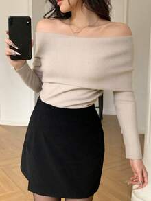 Plus Size Sweaters - Oatmeal - View 1