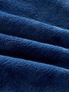 HIMLAND Men's Autumn/Winter Letter Embroidery Bathrobe