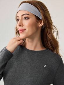 OutZeal 女士户外保暖T恤 日常休闲长袖速干圆领长袖T恤 秋冬 - 灰色 - 查看 7