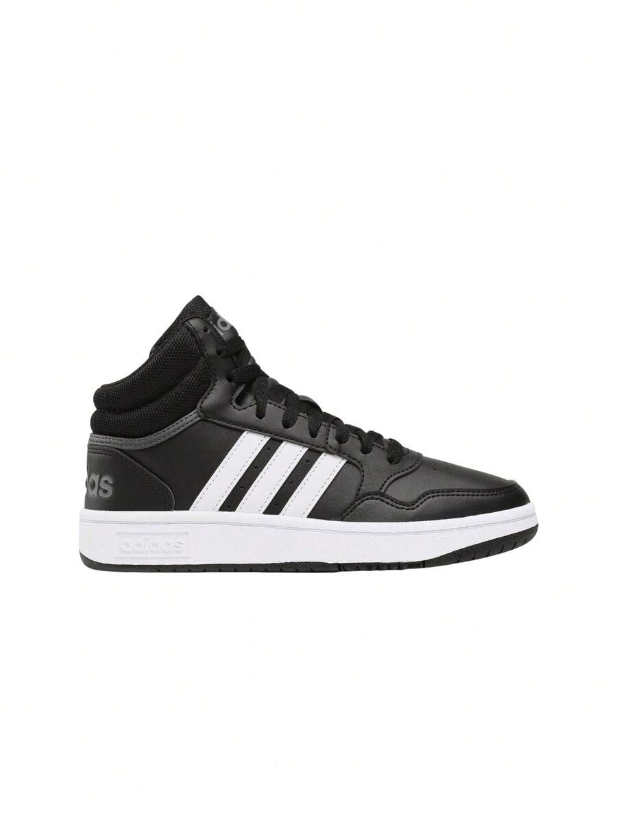 Adidas Hoops 3.0 Mid Classic Vintage Men's Shoes Core Black / Cloud White / Grey Six GW3020 - Blanco y Negro - Ver 1