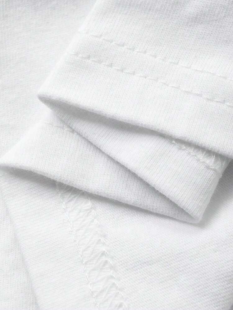 Tween Boy Letter Print Casual Round Neck Short Sleeve T-Shirt Spring Summer