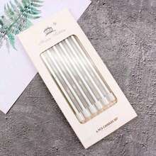 6Pcs/Boxed Birthday Cake Candle Party Candle Long Rod Golden Thread Pencil Candle Slender Candle Baking Candle - Multicolor - View 8