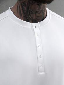 Manfinity CasualCool Men's White Casual T-Shirt Set, Spring/Summer - White - View 6