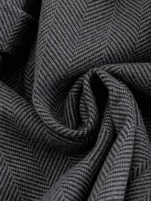 Elenzga Manteau en mélange de laine élégant pour femmes grandes tailles, polyvalent pour l'automne/l'hiver - Gris - Voir 5