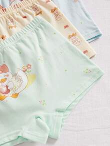 5pcs/Pack Girls' Cute Animal Print Fresh & Attractive Soft Waist Briefs Toddler Girls Underwear Cotton Cute Underwear Set Girl Boxers Set