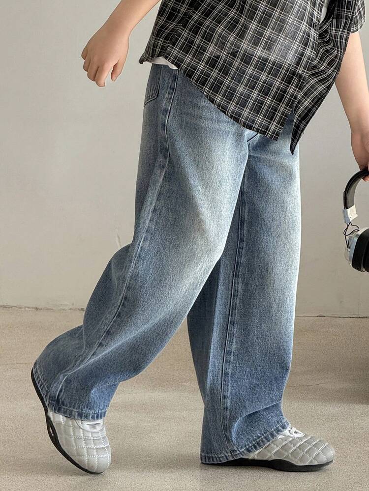 Tween Boys' Solid Color Casual Jeans