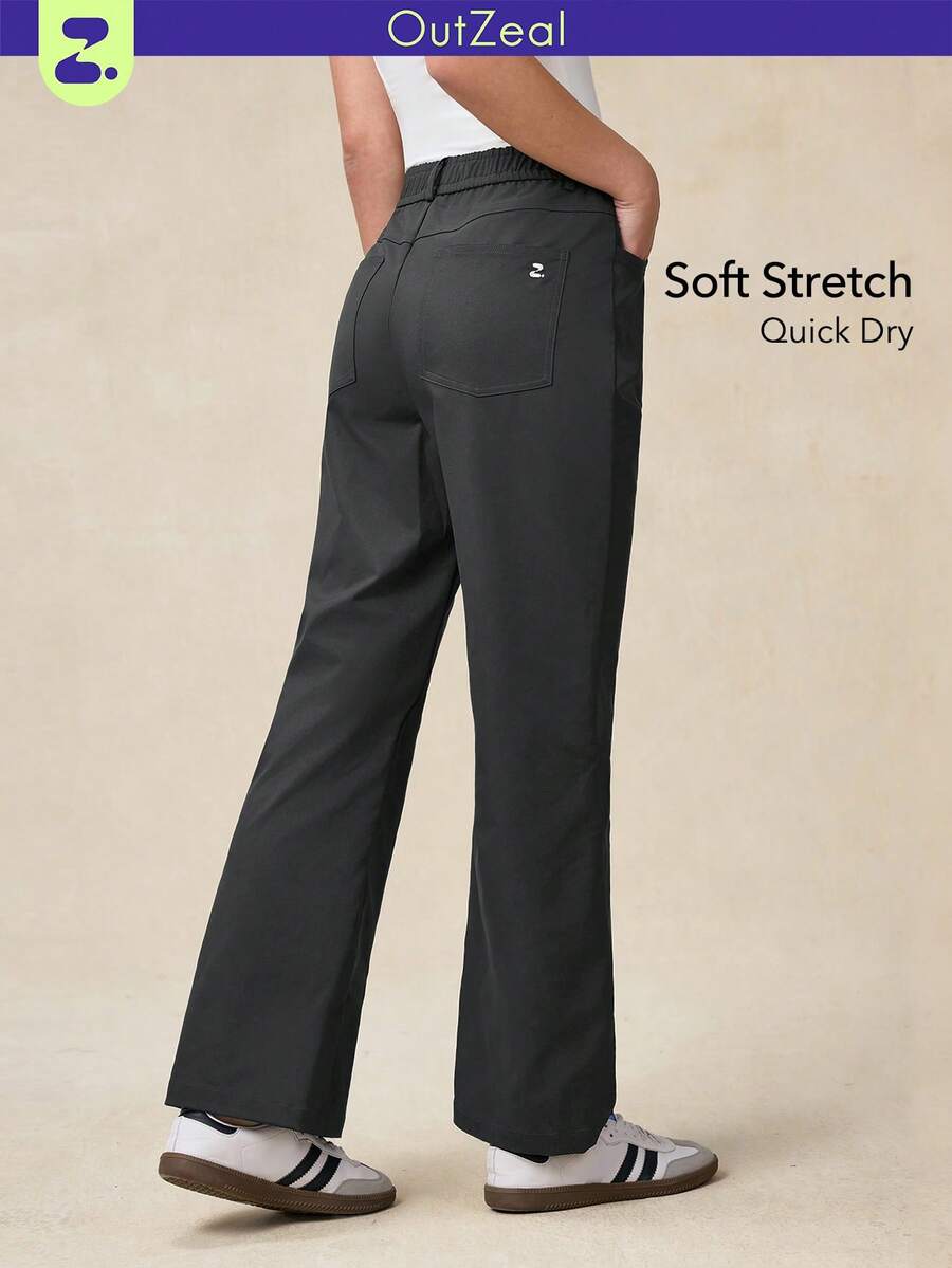 OutZeal Women Outdoor Pants Daily Casual Side Pocket - Dark Grey - View 1