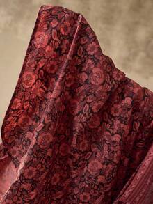 MOTF PREMIUM 花卉波西米亚风度假宽松雪纺薄纱七分袖沙滩罩衫 - 彩色 - 查看 7