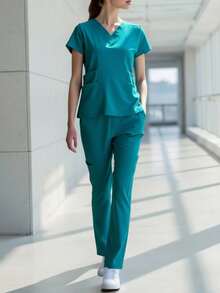 HYGEA MEDICAL UNIFORMS HYGEA HANNIA 防漏外科睡衣 - Verde Jade - 查看 1