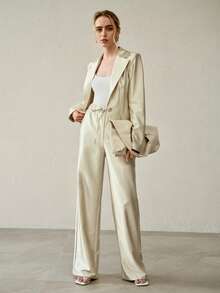 MOTF PREMIUM WOMEN'S SPRING/SUMMER SUIT PANTS - Champagne - View 6