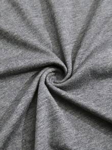 EMERY ROSE Women's Regular Casual V-Neck Printed Tank Top - Grey - View 4