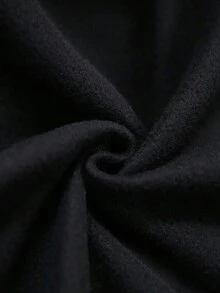 Sudadera CROP hoodie sweatshirt dama mujer gorro capucha manga larga estampado corazón tipo mezclilla otoño invierno - Negro - Ver 2
