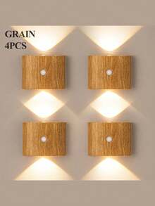 LED Smart Sensor Wall Lamp , Indoor Motion Sensor Wall Lamp, Wireless LED Wall Light, Battery-Powered Night Light, Adhesive Design, Rotatable, Portable, Easy To Install, Adjustable Color Temperature And Brightness, Suitable For Hallways, Bathrooms - Multicolor - View 18