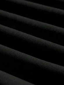 Rovax 女士休闲字母爱心印花卫衣，秋季款 - 黑色 - 查看 4