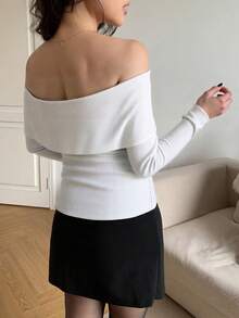 Plus Size Sweaters - White - View 2