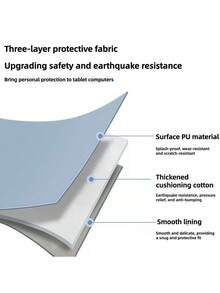 1 Túi đựng máy tính bảng bằng da PU, chống nước, chống sốc, dành cho laptop 11 inch và 13 inch, mỏng nhẹ, bảo vệ toàn diện. - Nhiều màu - Xem 3