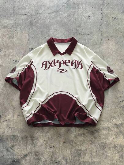 AXEPEAK Camisa tipo polo deportiva con media cremallera y manga corta