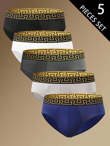 SHEIN Calzoncillos minimalistas de hombre con parches de cinta - Multicolor - Ver 1