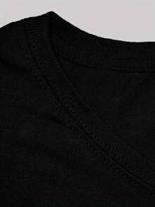 Camiseta para hombre de 100% algodón con cuello redondo y manga corta para hombre ideal para temporada de festividades y fiestas de año nuevo, celebraciones 2025 2026 con estampado de Ascend 31 Diciembre Happy New Year - Negro - Ver 5