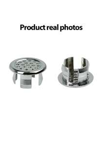 10个装ABS材质水槽溢水孔盖，适用于厨房浴室洗脸盆，装饰性浴缸排水盖，洗脸盆圆形溢水环塞 - 彩色 - 查看 8