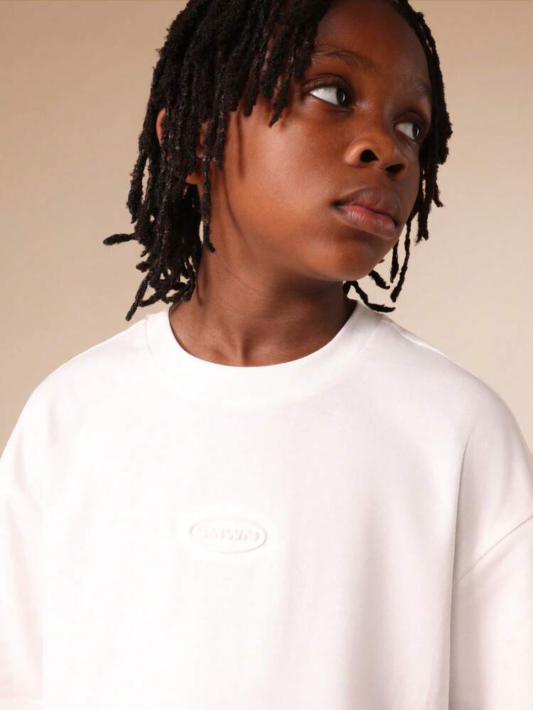 Crew Neck T-Shirt With Small Logo