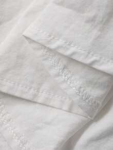 FRIFUL Women's Loose Casual Shirt With Multi-Layer Hem, Solid Color - Beige - View 9