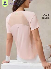 OutZeal SunProof UPF50+ Cooling Breathable Sun Protection Short Sleeve Tee Women - Baby Pink - View 1