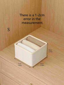 1 chiếc hộp đựng quần áo, hộp đựng đồ lót, hộp đựng quần áo và tất, hộp đựng đồ lót, hộp đựng có thể gấp gọn, hộp chia ngăn quần áo, hộp phân loại có thể giặt, hộp đựng ngăn kéo, hộp đựng vải, lấy đồ chỉ bằng một cú nhấp chuột, gọn gàng và ngăn nắp, hộp đựng tiện lợi, hộp đựng đồ lót, hộp đựng tủ quần áo. - Màu be - Xem 2