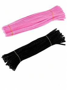100/120/300pcs Blue Pipe Cleaners Craft Set With 1 Step-By-Step Video, 6 Colors, Chenille Stems For Creative DIY Art Projects, Thick & Soft Twists For Craft Bouquets, Gift Making, Home Decor Supplies - Multicolor - View 21