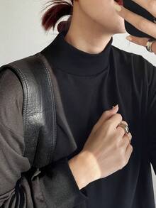 FRIFUL 女士休闲通勤格子拼接二合一长裙