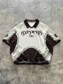 AXEPEAK Áo Polo nam phong cách thể thao - Cà phê nâu - Xem 1