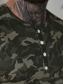 Manfinity Homme Men's Fashionable Camouflage Vest, Casual Cool For Spring/Summer - Multicolor - View 5