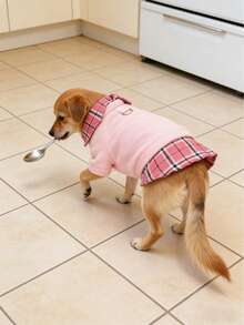PETSIN 1 Piece Thermal Lined Soft Polyester Warm Windproof Comfortable Pet Clothes With Portable Pocket Easy To Put On And Take Off Breathable Lion Print Classic Neutral Tone Dog Vest Cat Clothes For Christmas Pet Owners Winter Cold Weather Daily Walk Outdoor Play Pet Apparel Warm Jacket Fleece Coat Cute Animal Outfit For Small Medium Dogs Cats - Multicolor - View 6