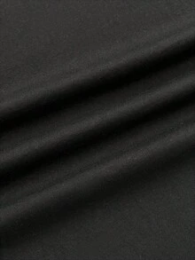 Men's Letter Print Round Neck Casual Versatile Short Sleeve T-ShirtBreathable And Comforte - Black 3 - View 3