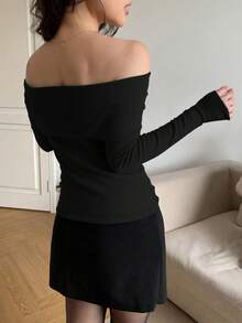 Plus Size Sweaters - Black - View 3