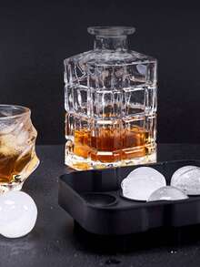 Silicone Ice Cube Tray, Easily Release 15 Square Ice Cubes Per Tray, Reusable, Suitable For Fridge, Chocolate, Baby Food, Juice - spherical ice grid - View 6