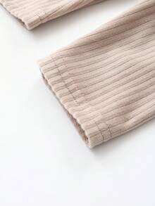 SHEIN Playful Pals Bộ 3 món quần legging, quần dài, quần bó sát, màu trơn, co giãn, dễ phối đồ cho bé gái, chất liệu vải nhung gân, thích hợp cho mùa xuân, hè, thu, đông. - Nhiều màu - Xem 5